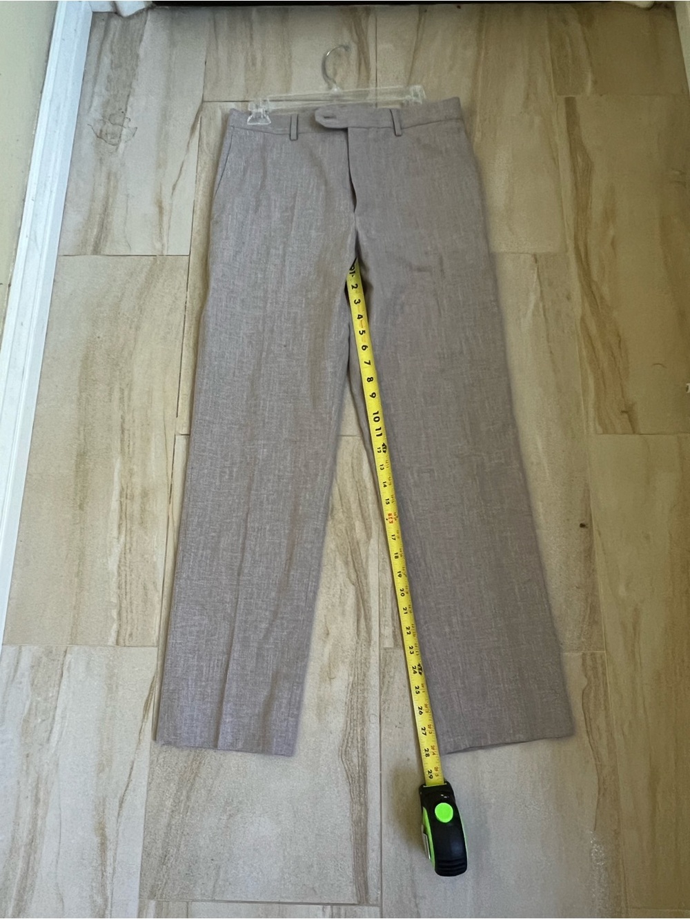 Banana Republic Men's Summer Dress Pants — Light Gray/Brown